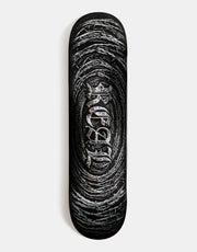 Real Barbed Wire Foil Oval Skateboard Deck - 8.12"