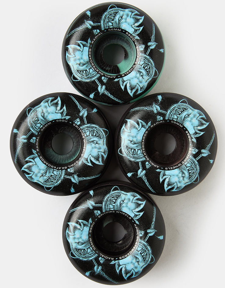 Spitfire x April Bighead Rose Radial Formula Four 99d Skateboard Wheels - 56mm
