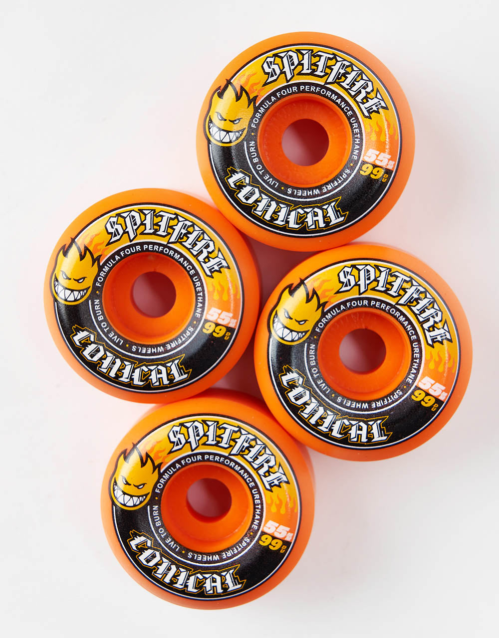 Spitfire Conical Formula Four 99d Skateboard Wheels - 55mm