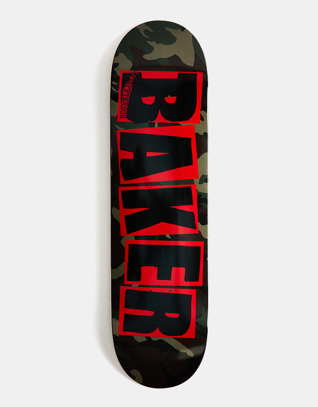 Baker Peterson Brand Logo Camo Skateboard Deck - 8.25"