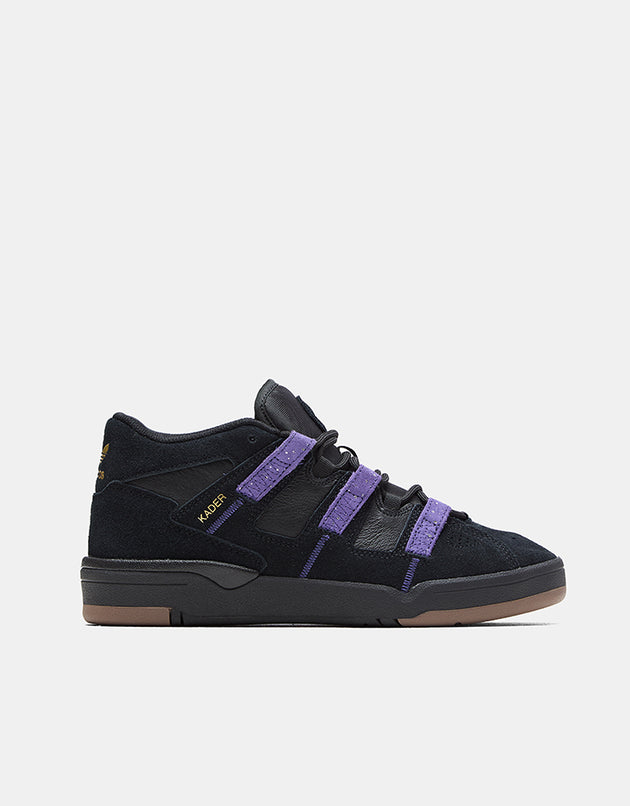 adidas Kader Skate Shoes - Core Black/Collegiate Purple/Gold Metallic