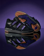 adidas Kader Skate Shoes - Core Black/Collegiate Purple/Gold Metallic