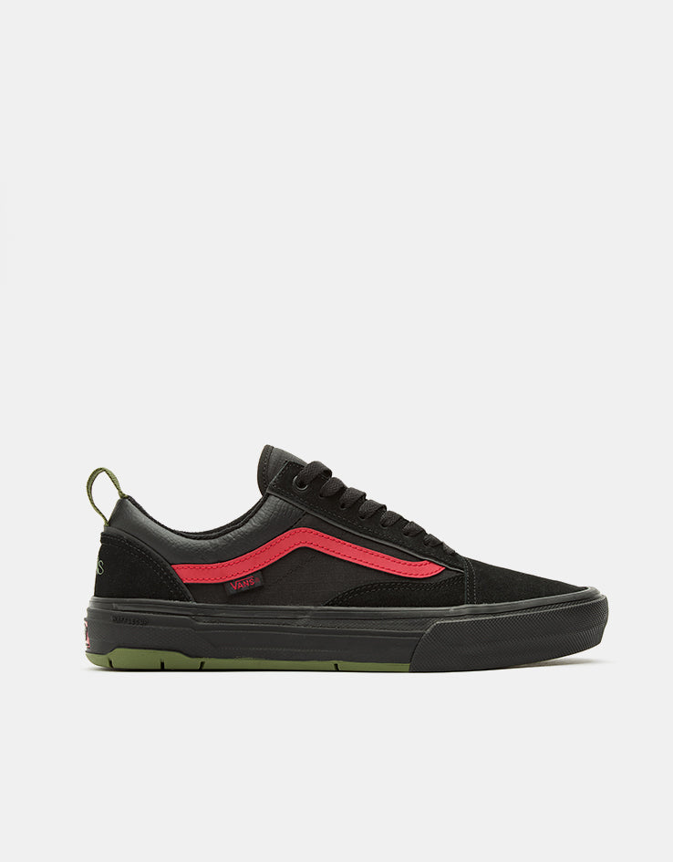 Vans Skate Old Skool Wafflecup Shoes - (Atiba) Black/Green