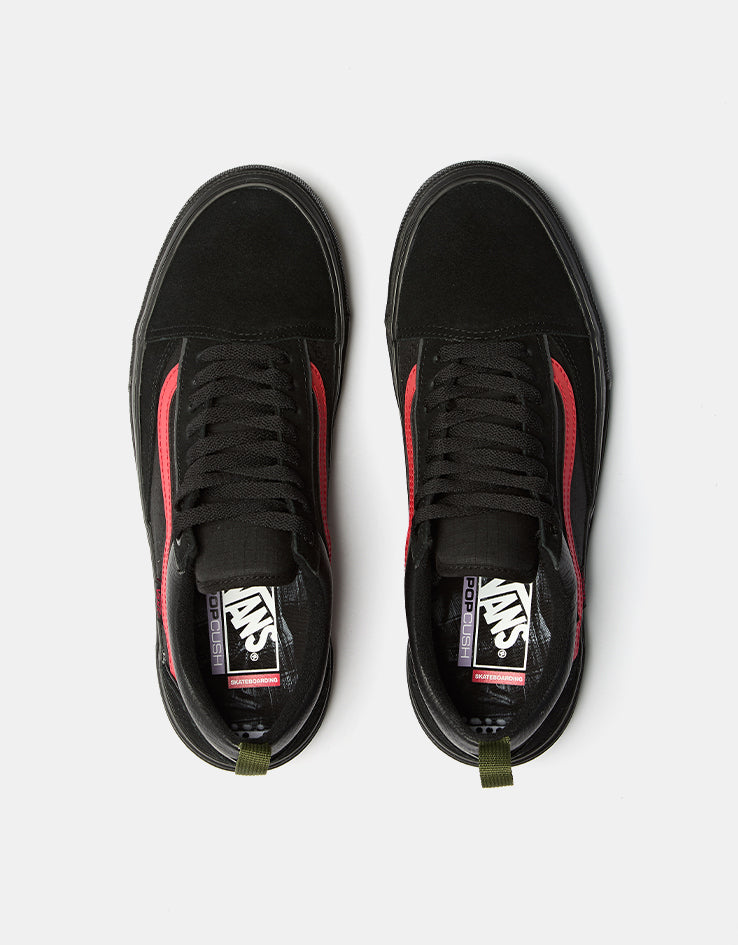 Vans Skate Old Skool Wafflecup Shoes - (Atiba) Black/Green