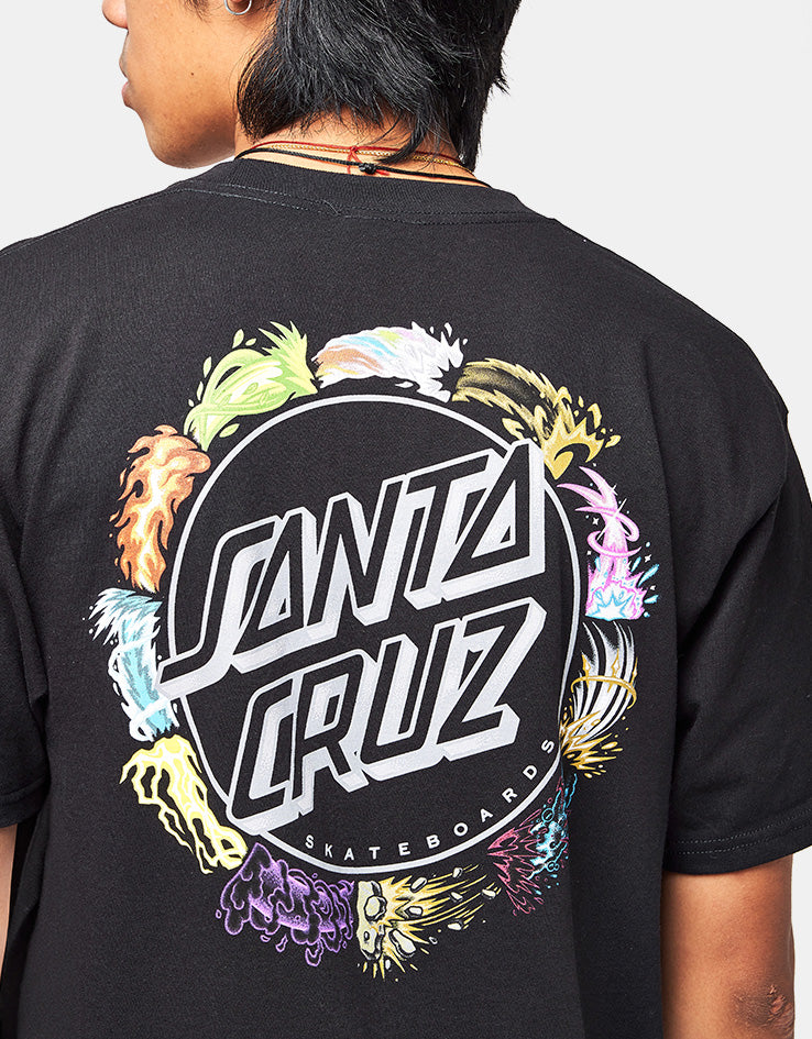 Santa Cruz x Pokémon Power Dot Heavyweight T-Shirt - Black