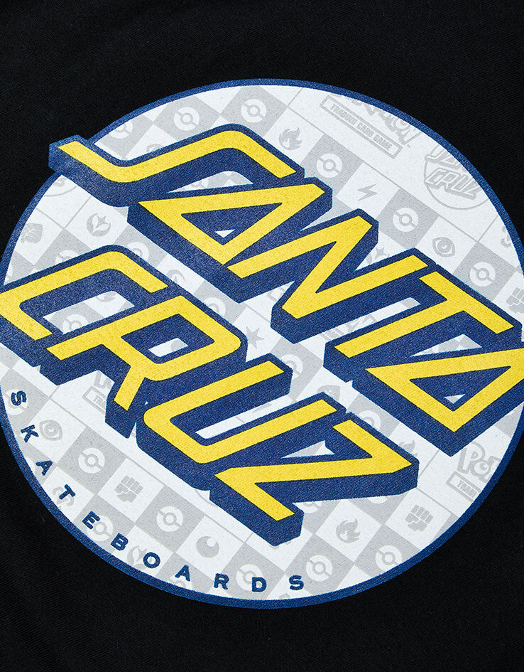 Santa Cruz x Pokémon Energy Dot Kids T-Shirt - Black