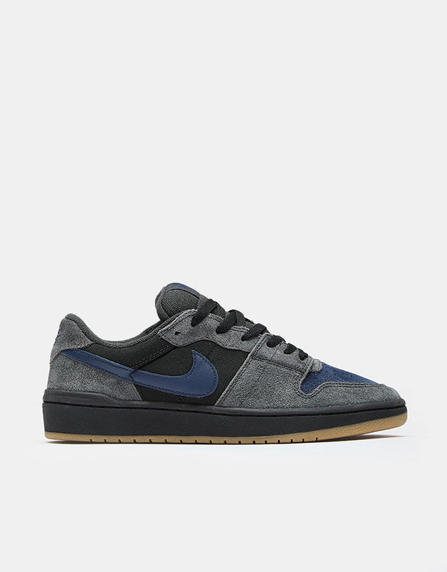 Nike SB Code 58 Skate Shoes - Dk Smoke Grey/Blue Eclipse-Black