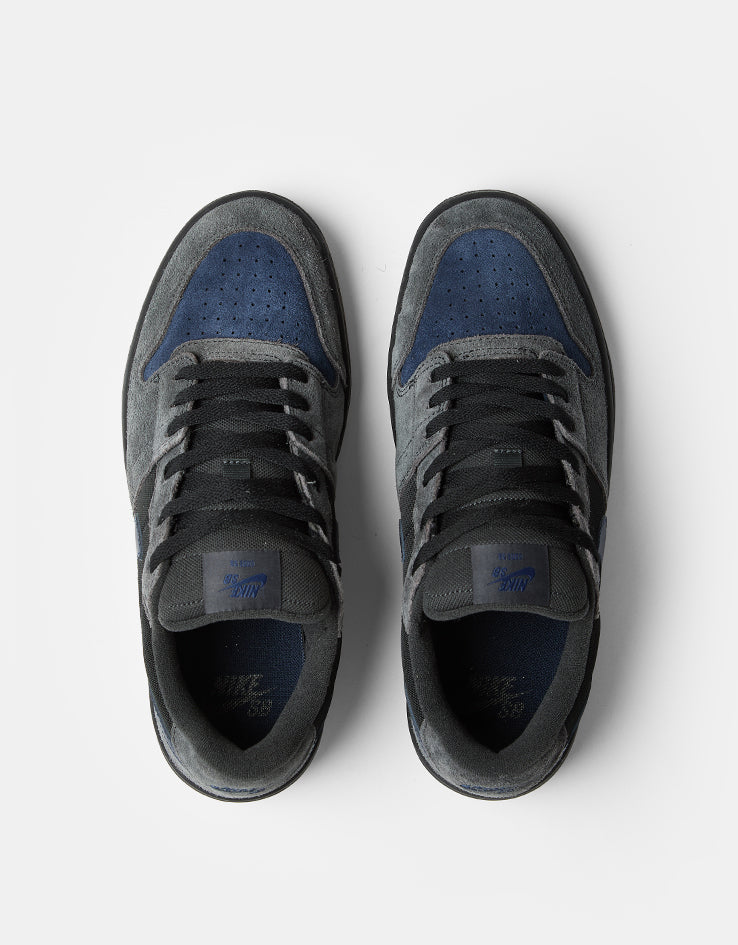 Nike SB Code 58 Skate Shoes - Dk Smoke Grey/Blue Eclipse-Black