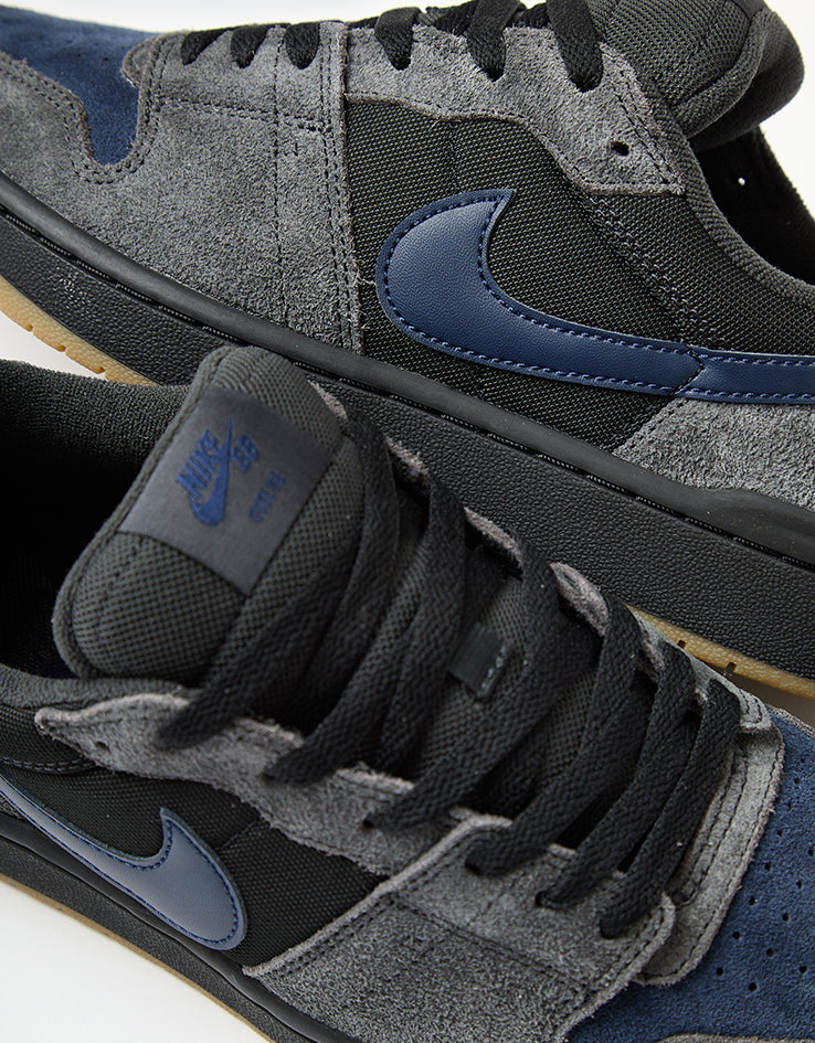 Nike SB Code 58 Skate Shoes - Dk Smoke Grey/Blue Eclipse-Black