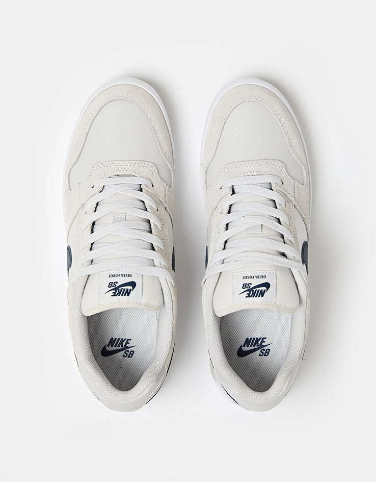 Nike SB Delta Force Vulc Skate Shoes - Vast Grey/Obsidian-Black