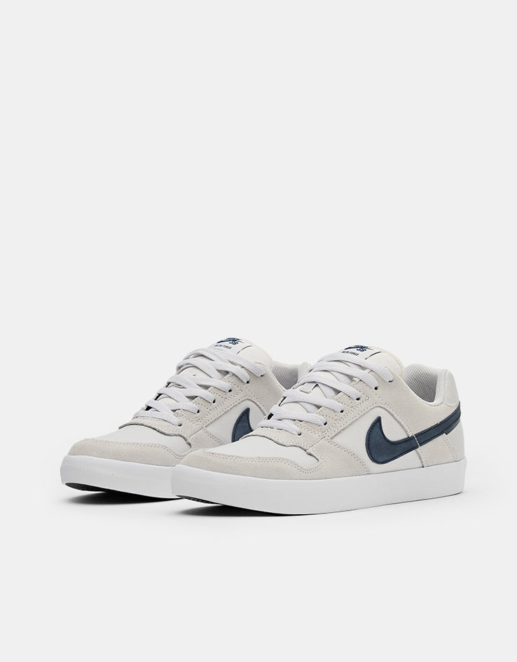 Nike SB Delta Force Vulc Skate Shoes - Vast Grey/Obsidian-Black