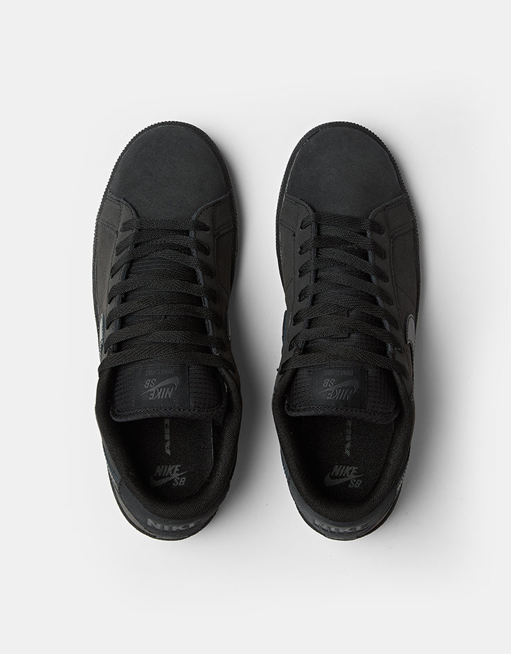 Nike SB Zoom Tennis Classic Skate Shoes - Black/Black-Black-Off Noir