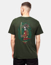 Powell Peralta Sakura Yosozumi Onna Bugeisha T-Shirt - Forest Green