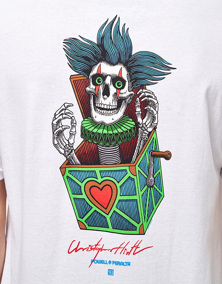 Powell Peralta Chris Hiett Skull T-Shirt - White