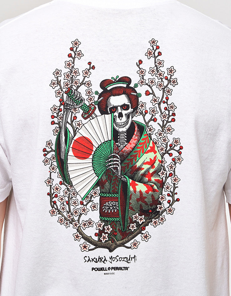 Powell Peralta Sakura Yosozumi Samurai T-Shirt - White