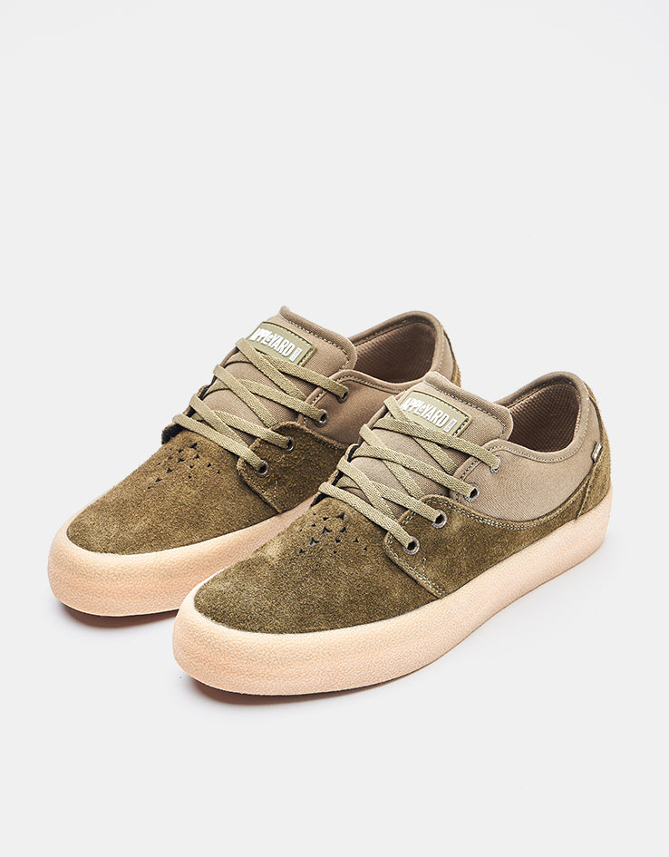 Globe Mahalo Skate Shoes - Military Olive/Crepe
