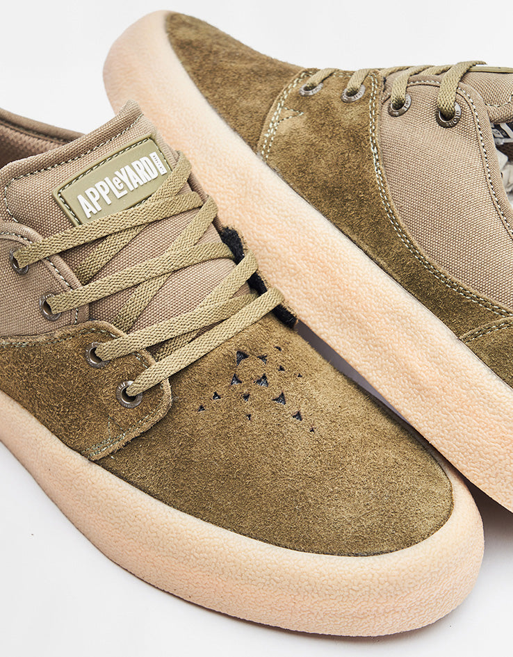 Globe Mahalo Skate Shoes - Military Olive/Crepe