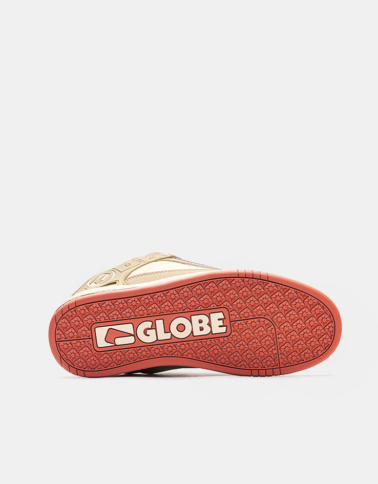 Globe Tilt Skate Shoes - Sand/Red