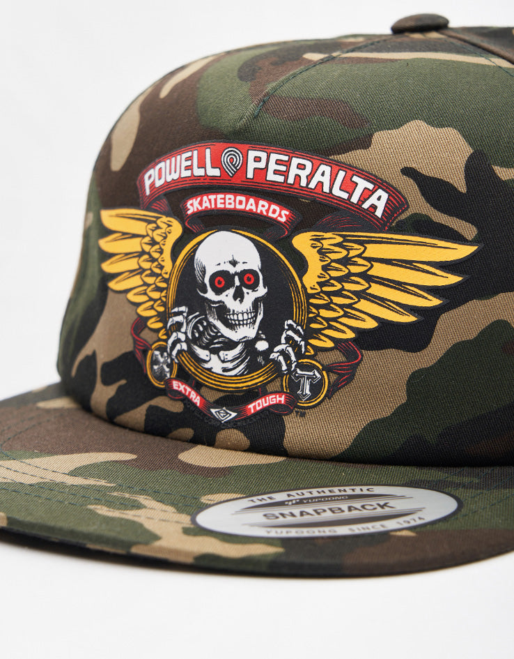 Powell Peralta Winged Ripper Snapback Cap - Camo