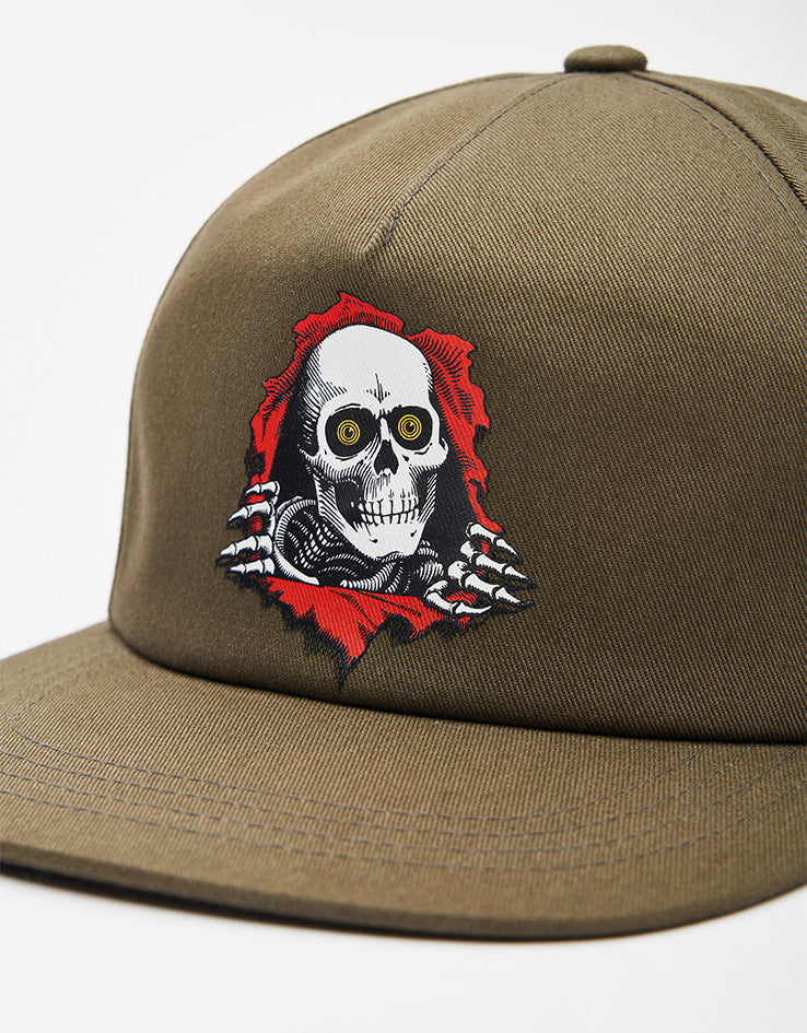 Powell Peralta Ripper Snapback Cap - Military Green
