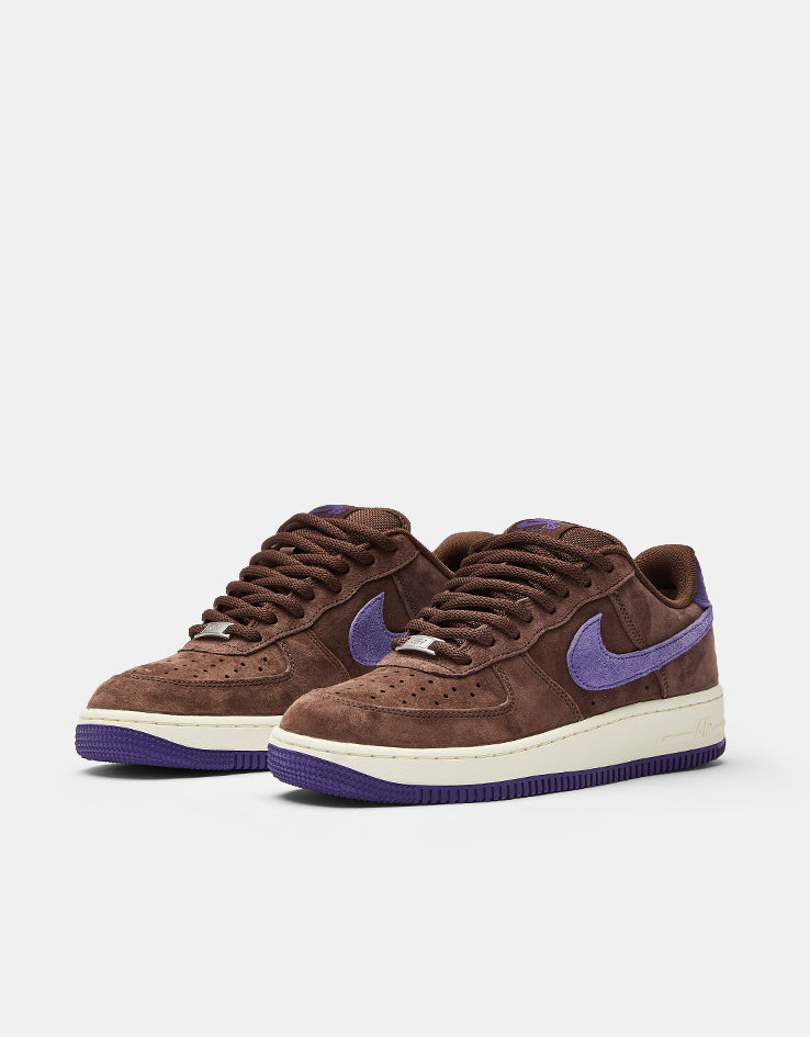 Nike SB 'Ben G' Air Force 1 SE Skate Shoes - Lt Chocolate/Court Purple-Sail