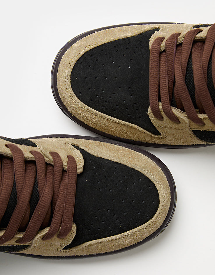 Nike SB Dunk Low Pro Skate Shoes - Filbert/Lt Chocolate-Black-Burgundy