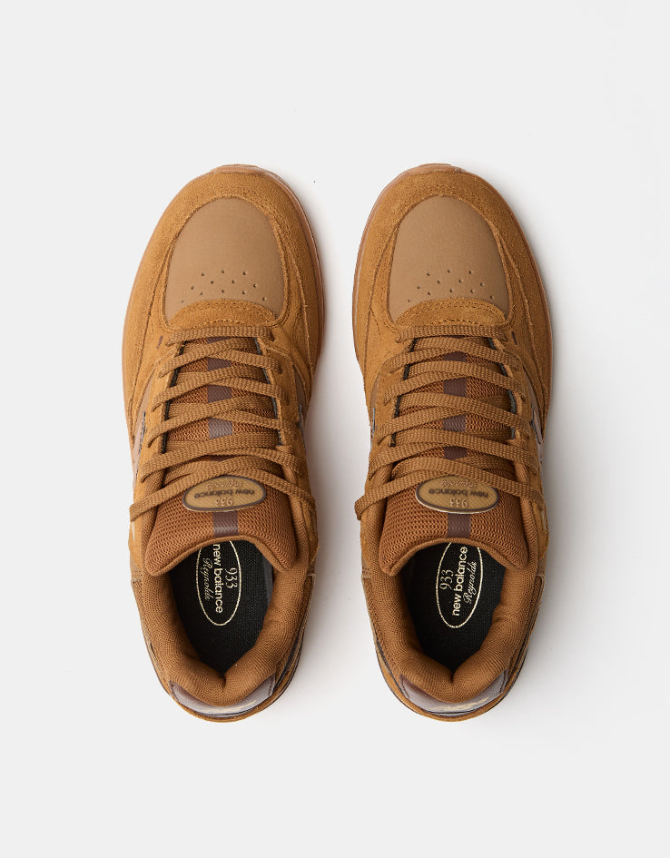 New Balance Numeric 933 Andrew Reynolds Skate Shoes - Wheat/Gum