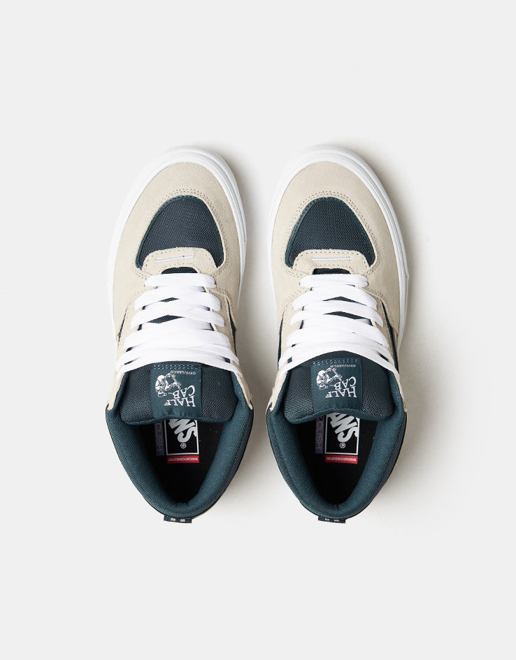 Vans Skate Half Cab Wafflecup Shoes - Oatmeal/Deep Teal