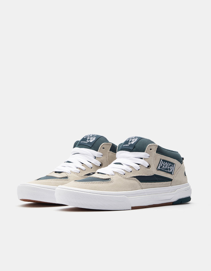 Vans Skate Half Cab Wafflecup Shoes - Oatmeal/Deep Teal