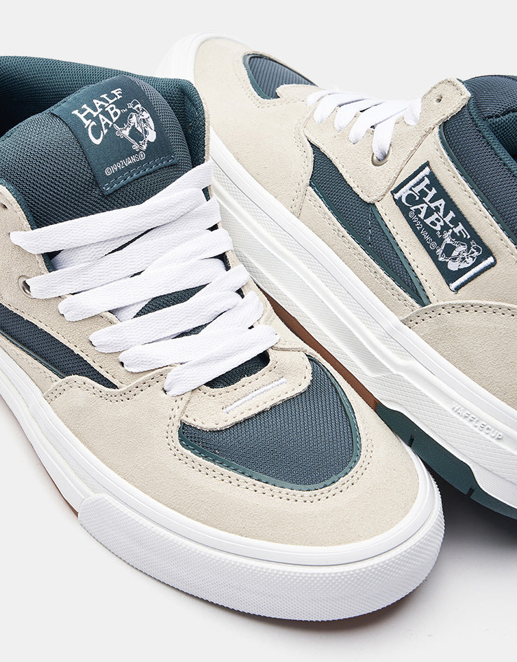 Vans Skate Half Cab Wafflecup Shoes - Oatmeal/Deep Teal