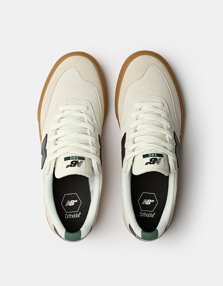 New Balance Numeric 340 Skate Shoes - Sea Salt/Black