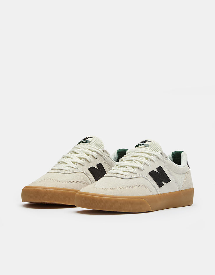 New Balance Numeric 340 Skate Shoes - Sea Salt/Black