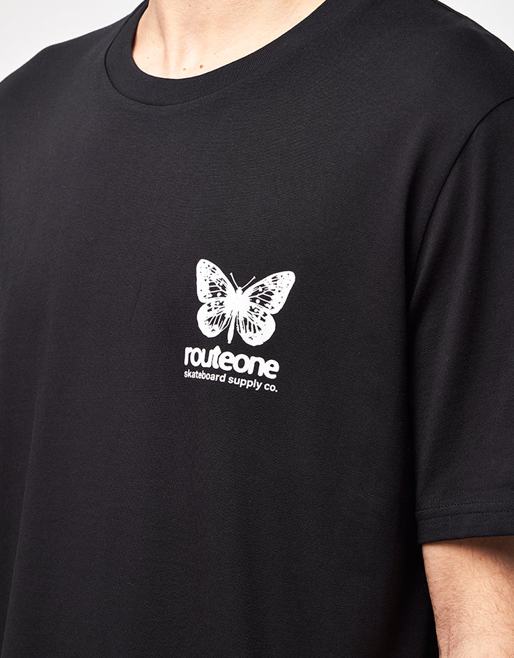 Route One Flutter II Organic T-Shirt - Black