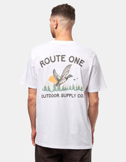 Route One Mallard Organic T-Shirt - White