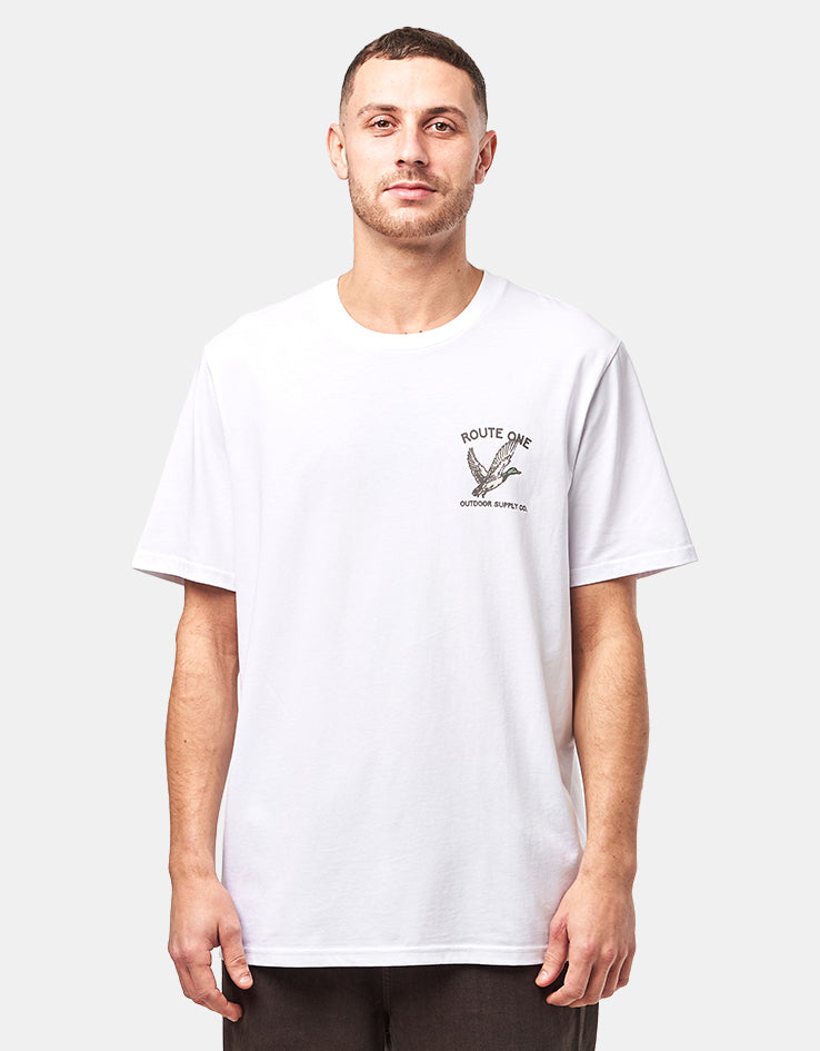 Route One Mallard Organic T-Shirt - White