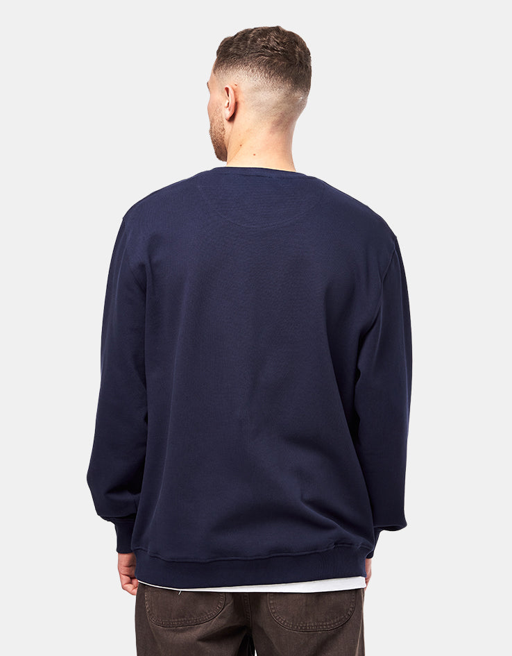 Route One Wild Horses Heavyweight Sweatshirt (400gsm) - Navy
