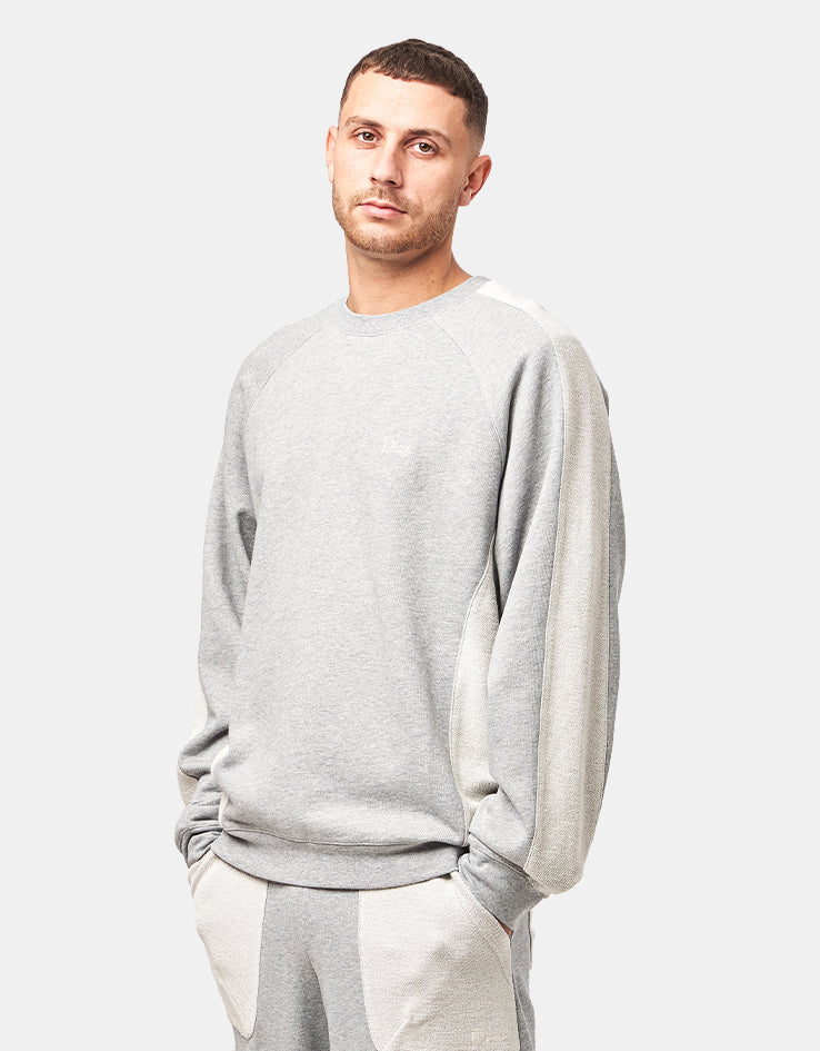 Dime MTL Reversed French Terry Crewneck - Ash