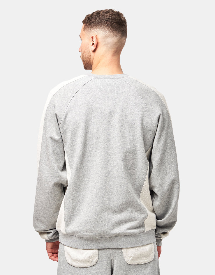 Dime MTL Reversed French Terry Crewneck - Ash