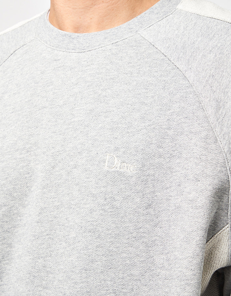Dime MTL Reversed French Terry Crewneck - Ash