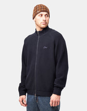 Dime MTL Knitted Pique Zip Sweater - Dark Navy