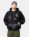 Dime MTL Sigil Zip Hoodie - Black