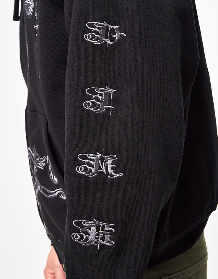 Dime MTL Sigil Zip Hoodie - Black