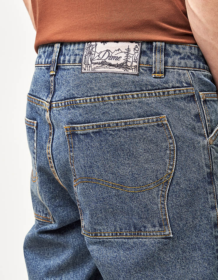 Dime MTL Relaxed Denim Pants - Stone Washed