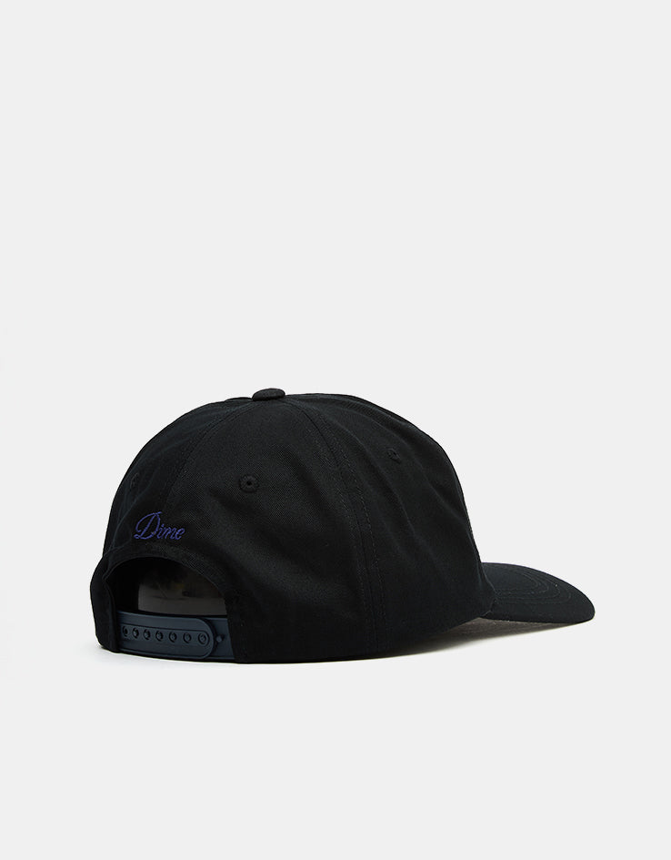 Dime MTL Cursive D Worker Cap - Black