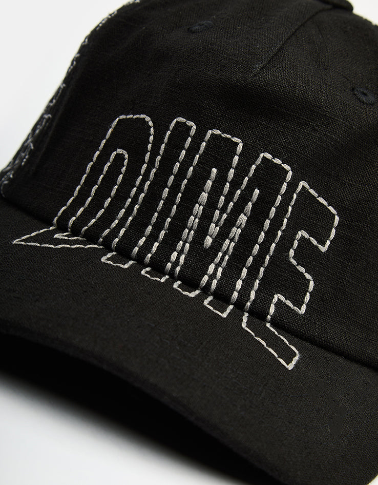 Dime MTL Allover Stitch Worker Cap - Black