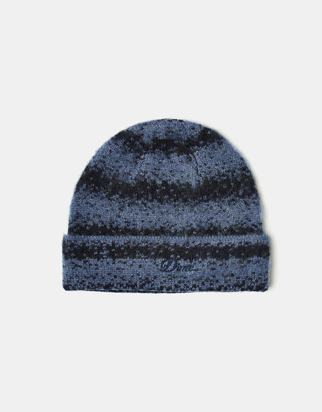 Dime MTL Mohair Striped Beanie - Blue