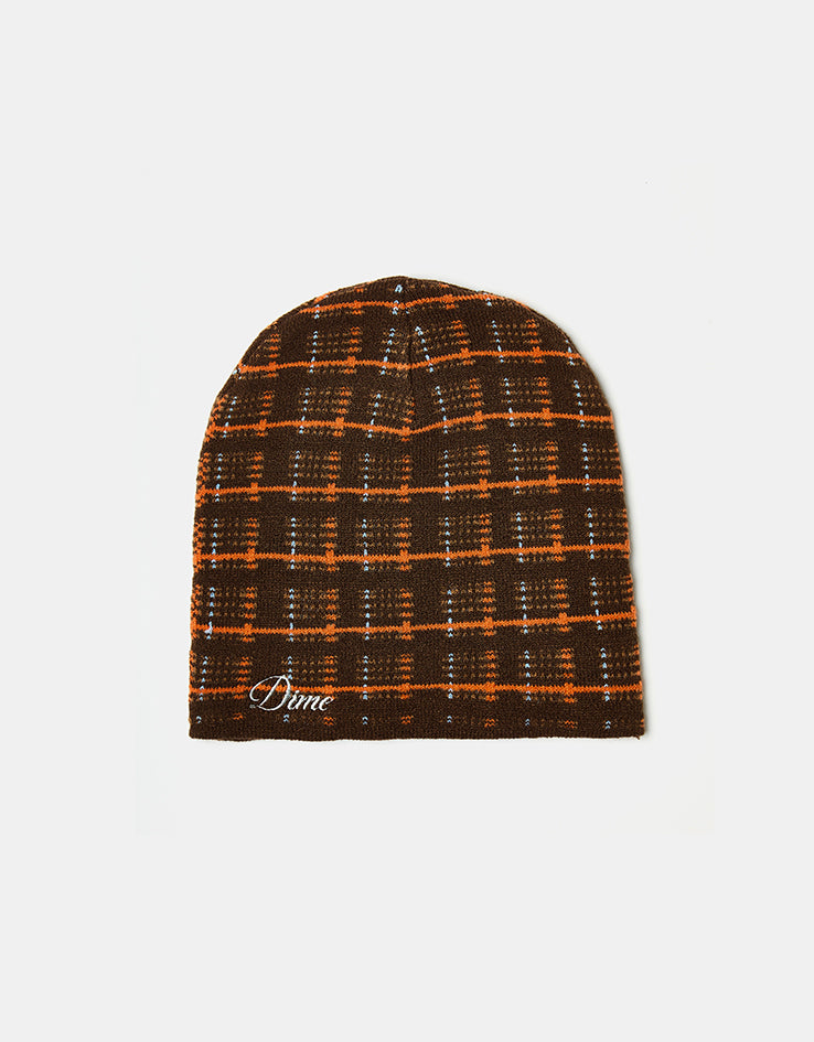 Dime MTL Super Plaid Skully - Brown Multi