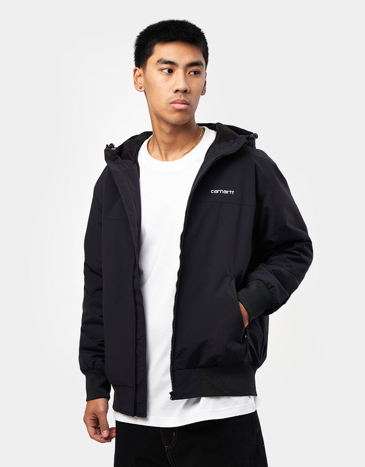 Carhartt WIP Hooded Sail Jacket - Black/White