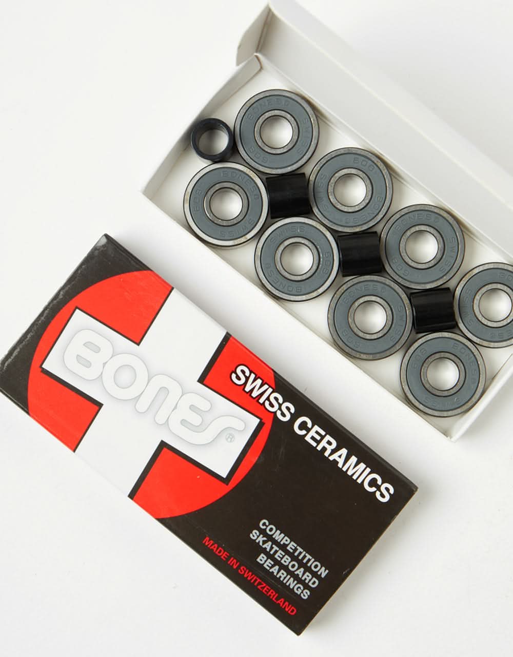 BONES SWISS CERAMIC SKATEBOARD BEARINGS