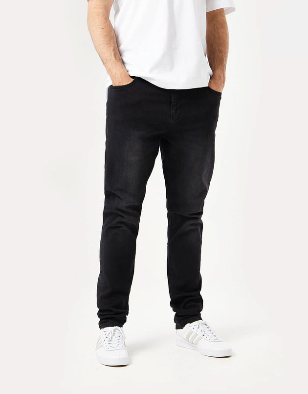 Route One Skinny Denim Jeans - Black